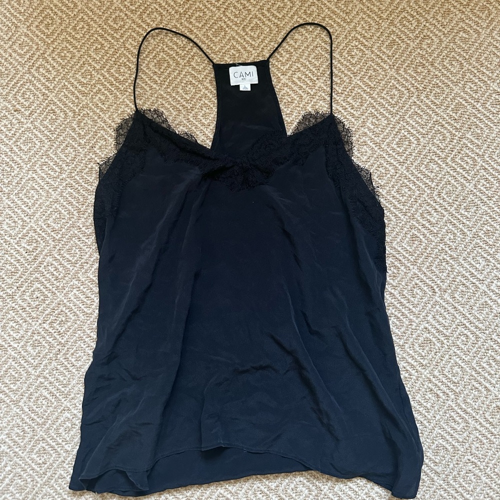CAMI NYC black lace tank